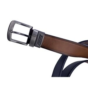 Dickies Reversible Belt 46 48 Mens Black Brown Leather Double Stitched